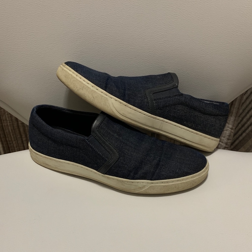 Vince denim slip-ons